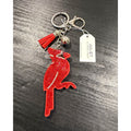 NEW Bling Red Cardinal Rhinestone Keychain & Bag Charm