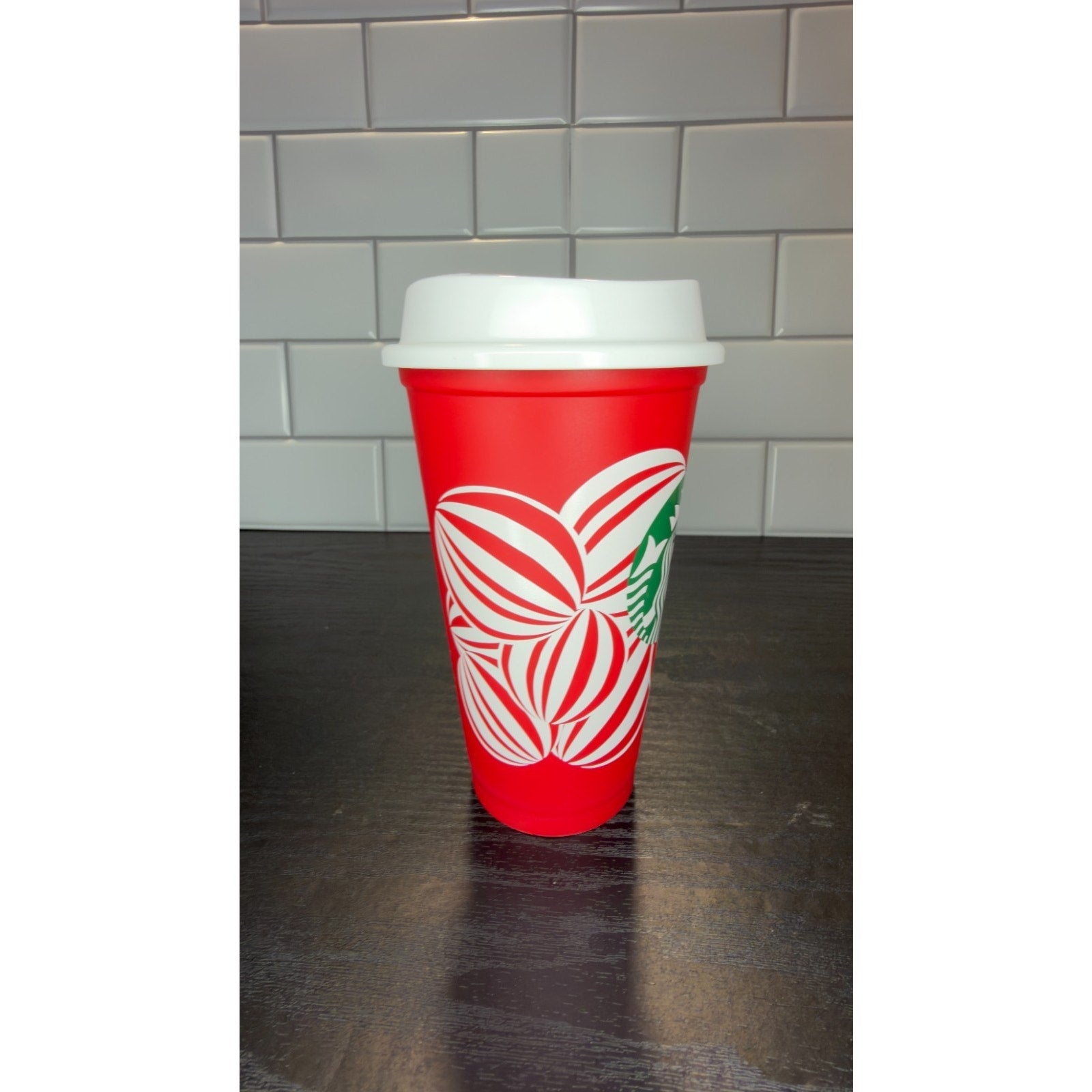 Starbucks 2024 Holiday Red Collectible Reusable Cup with Lid NEW