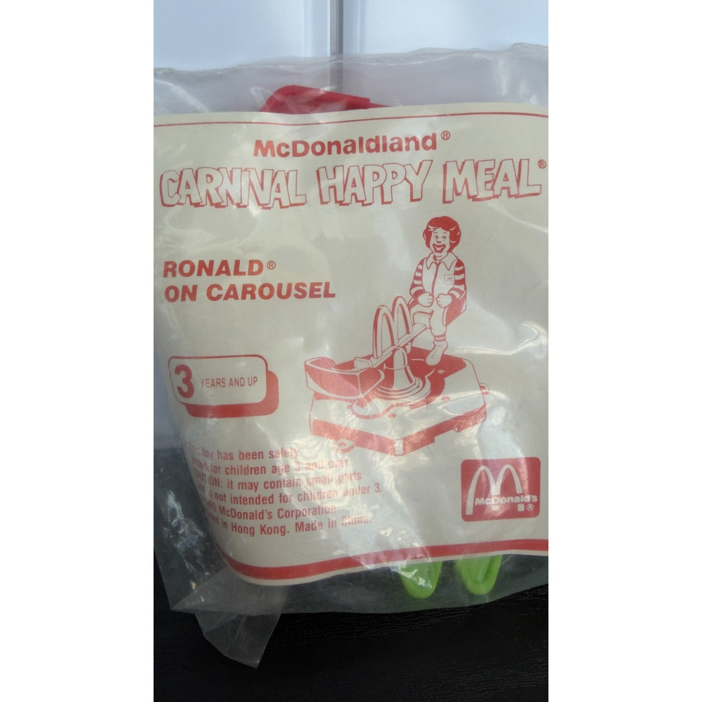 1990 McDonald's Happy Meal Toy: Ronald McDonald on Carousel Horse