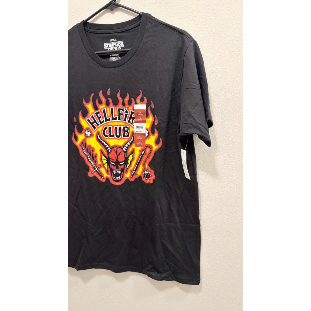 Stranger Things Hellfire Club Graphic Tee - Men's Medium - Netflix Official