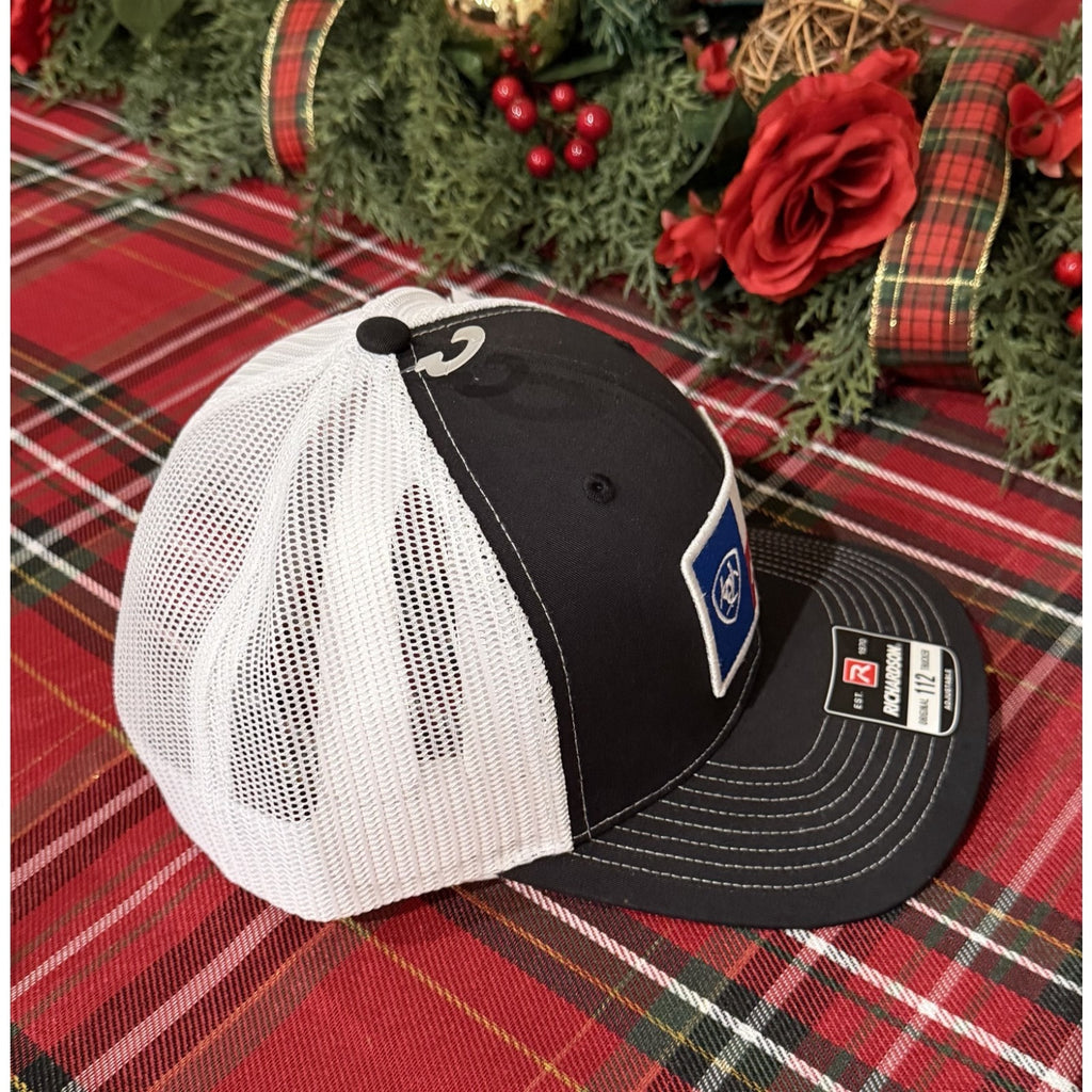 ARIAT Texas State Flag Patch Trucker Cap - Oil Field Edition (NWT)