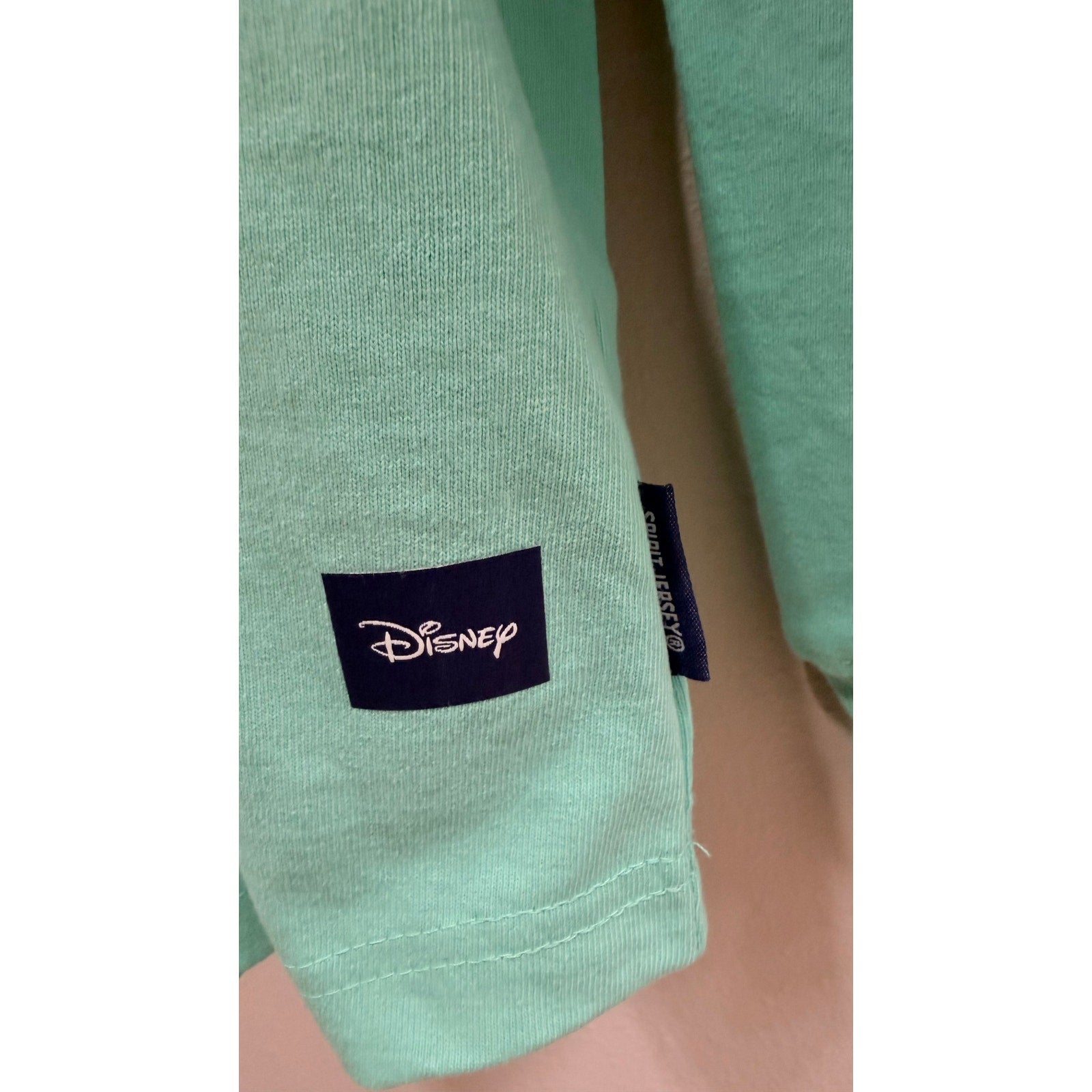 Walt Disney World Spirit Jersey Large Mint Green Pistachio Purple Glitter NWT