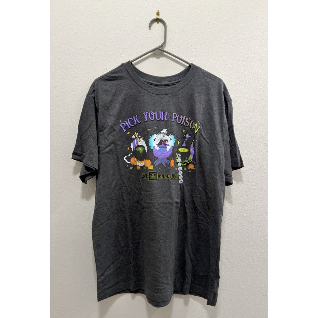 NEW Disney Parks 2025 Halloween "Pick Your Poison" Villains T-Shirt Adult Large
