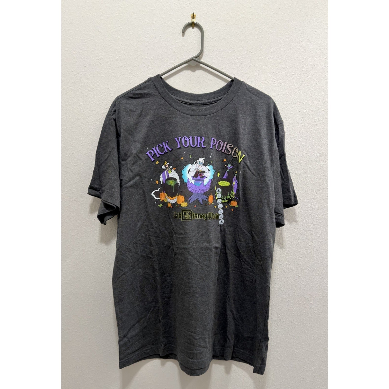 NEW Disney Parks 2025 Halloween "Pick Your Poison" Villains T-Shirt Adult Large