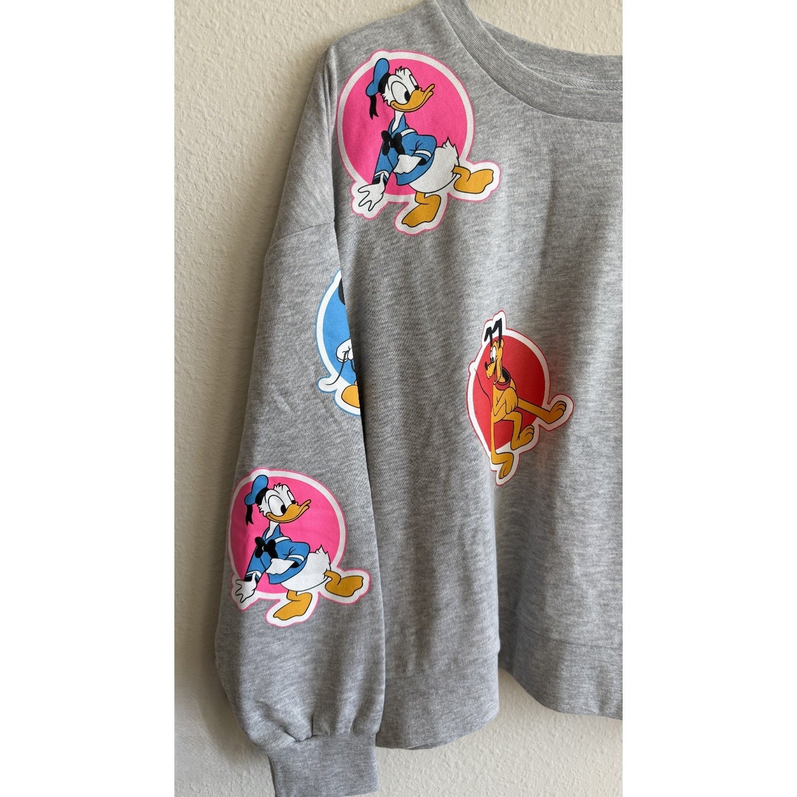 NEW Disney Parks WDW 50th Vault Collection "Stickers" Women's Sweatshirt 1XL