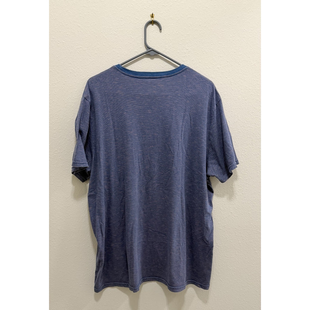 Men’s Goodfellow & Co Striped T-Shirt - Blue & Pink - Adult XL - Preowned