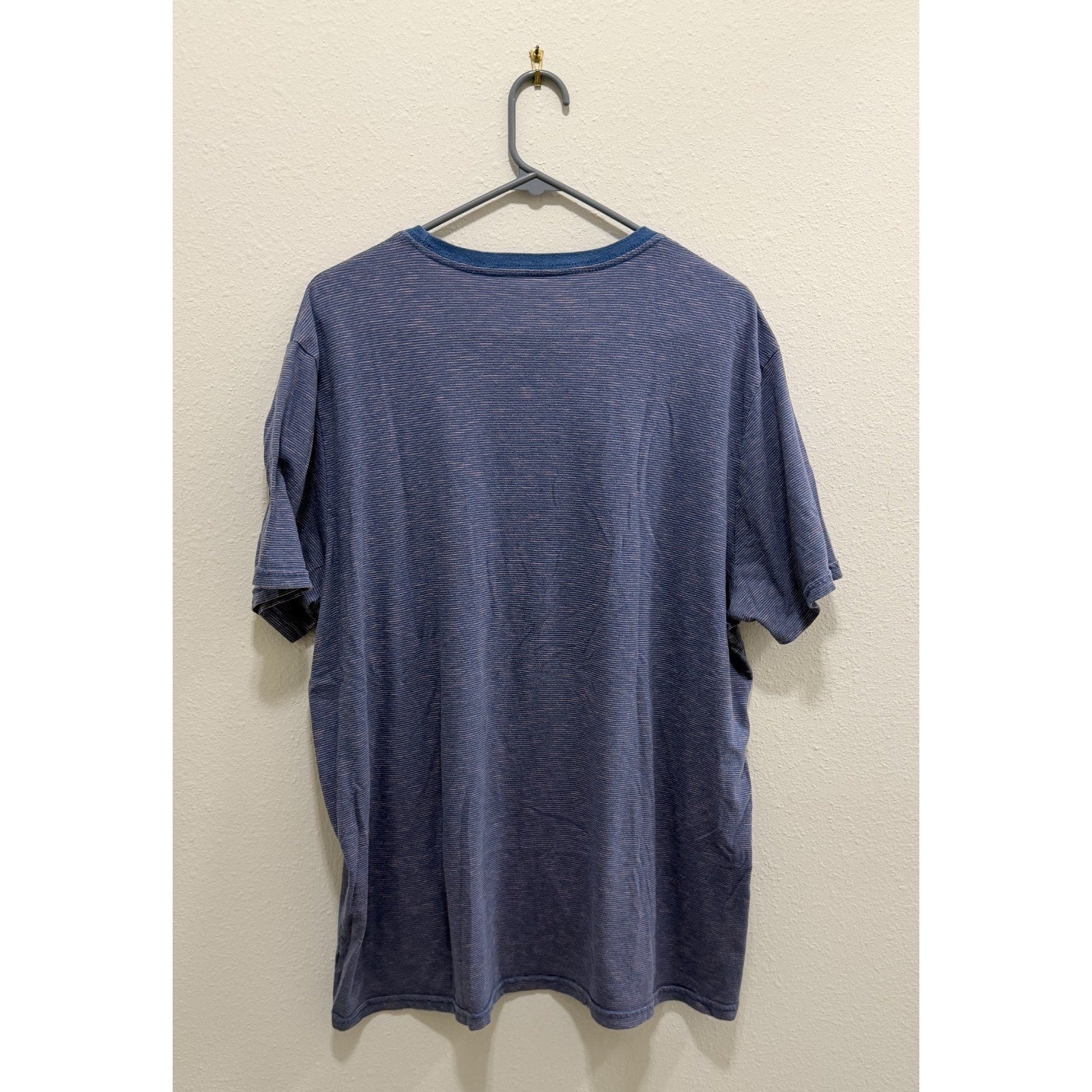 Men’s Goodfellow & Co Striped T-Shirt - Blue & Pink - Adult XL - Preowned