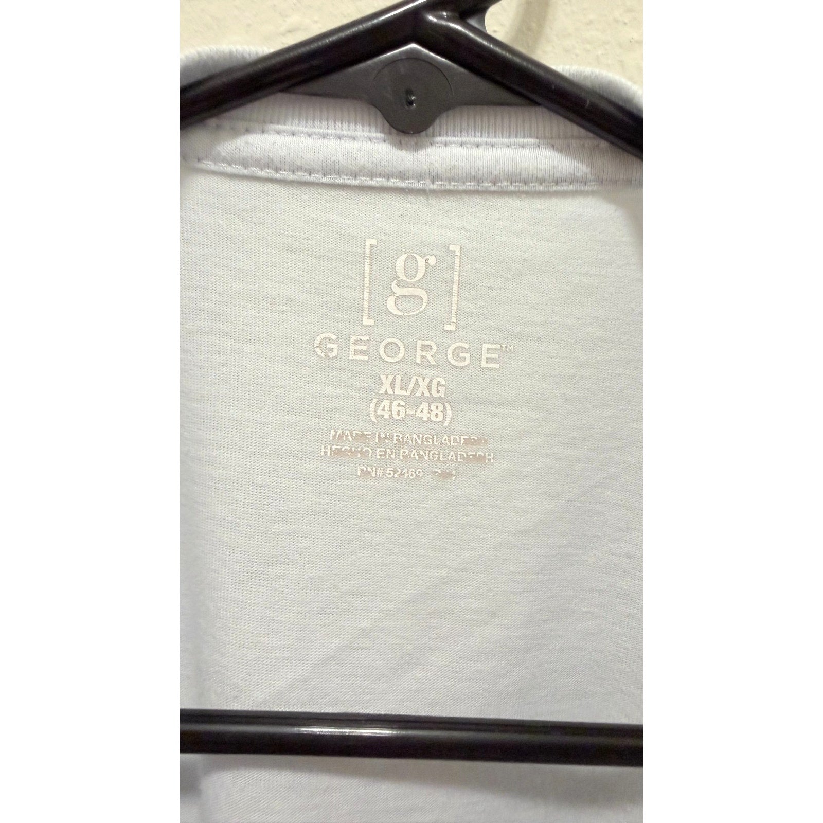 George Men’s Crewneck T-Shirt Bundle - 2 Pack - Size XL - Navy & Light Blue