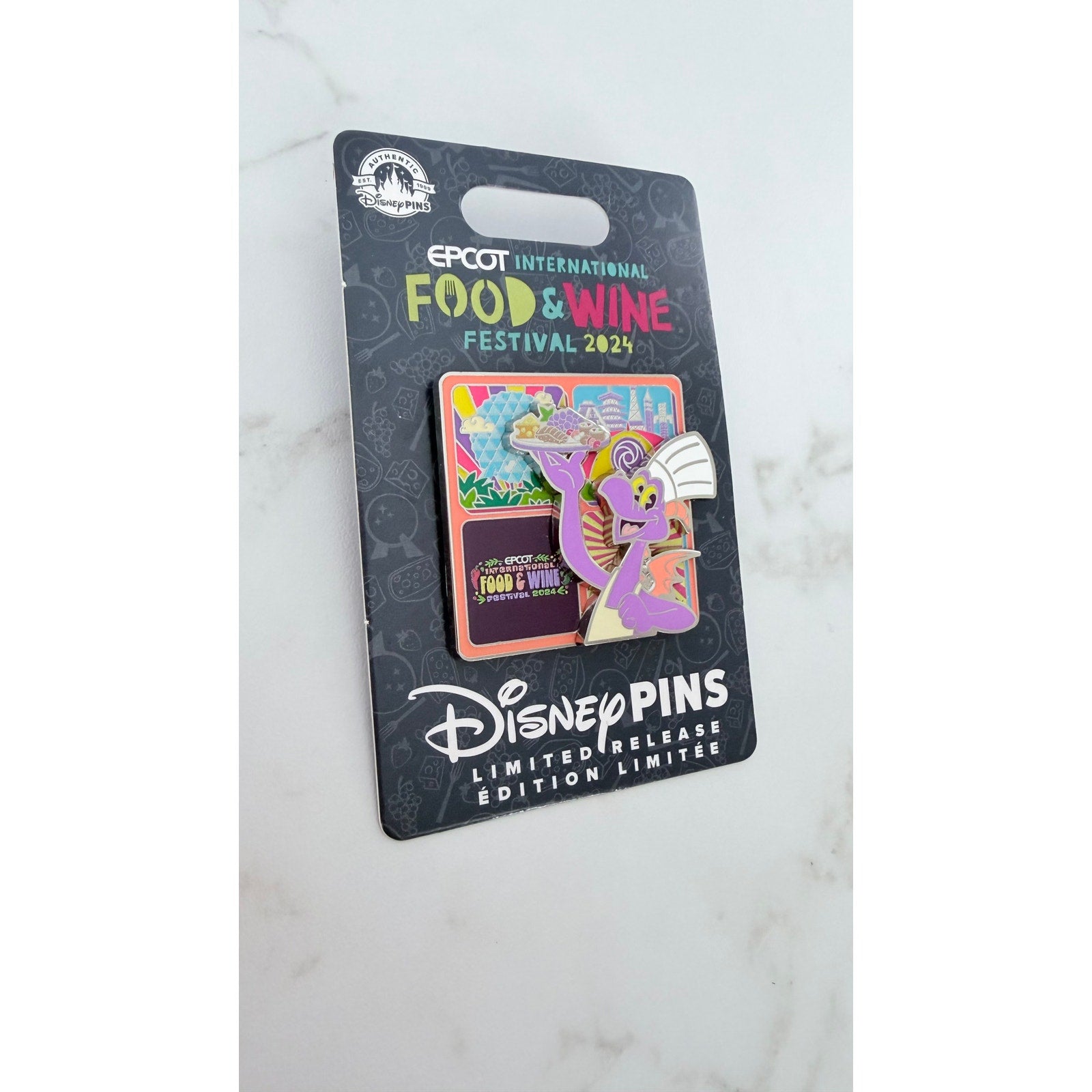 2024 EPCOT Food & Wine Festival Chef Figment Pin NEW
