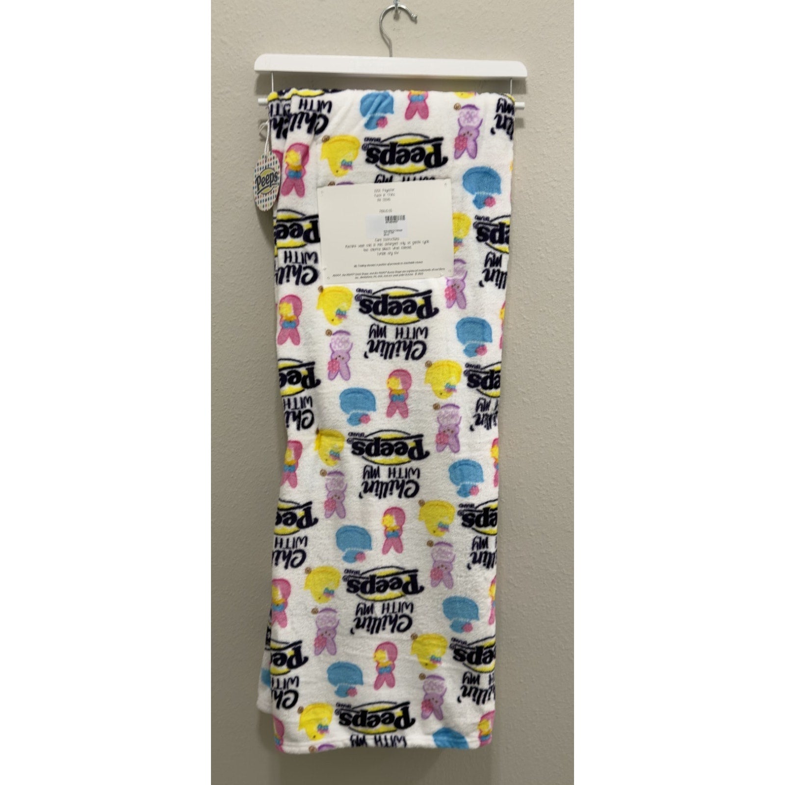 Peeps Oversized Plush Throw 50" x 70" - Peeps and Chicks - NEW