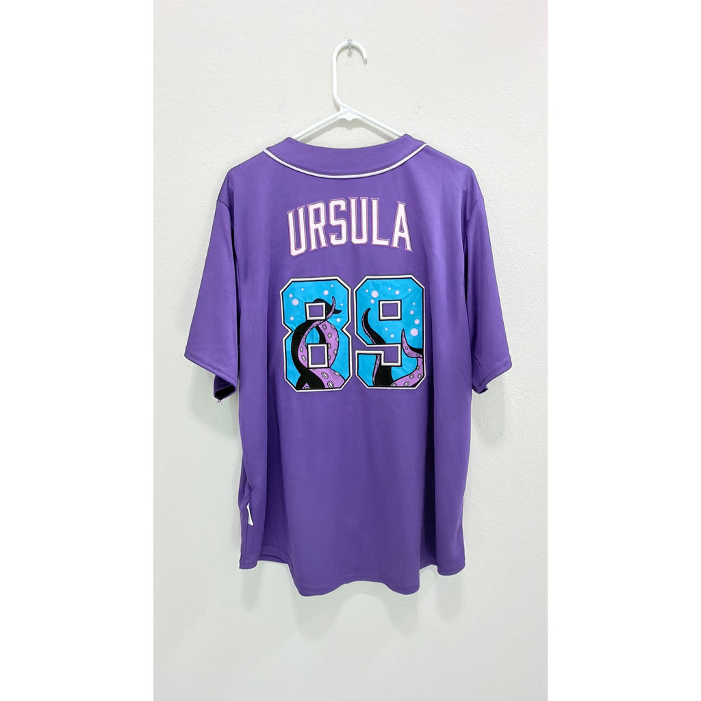 Disney The Little Mermaid - Ursula Adults Baseball Jersey Large NWT