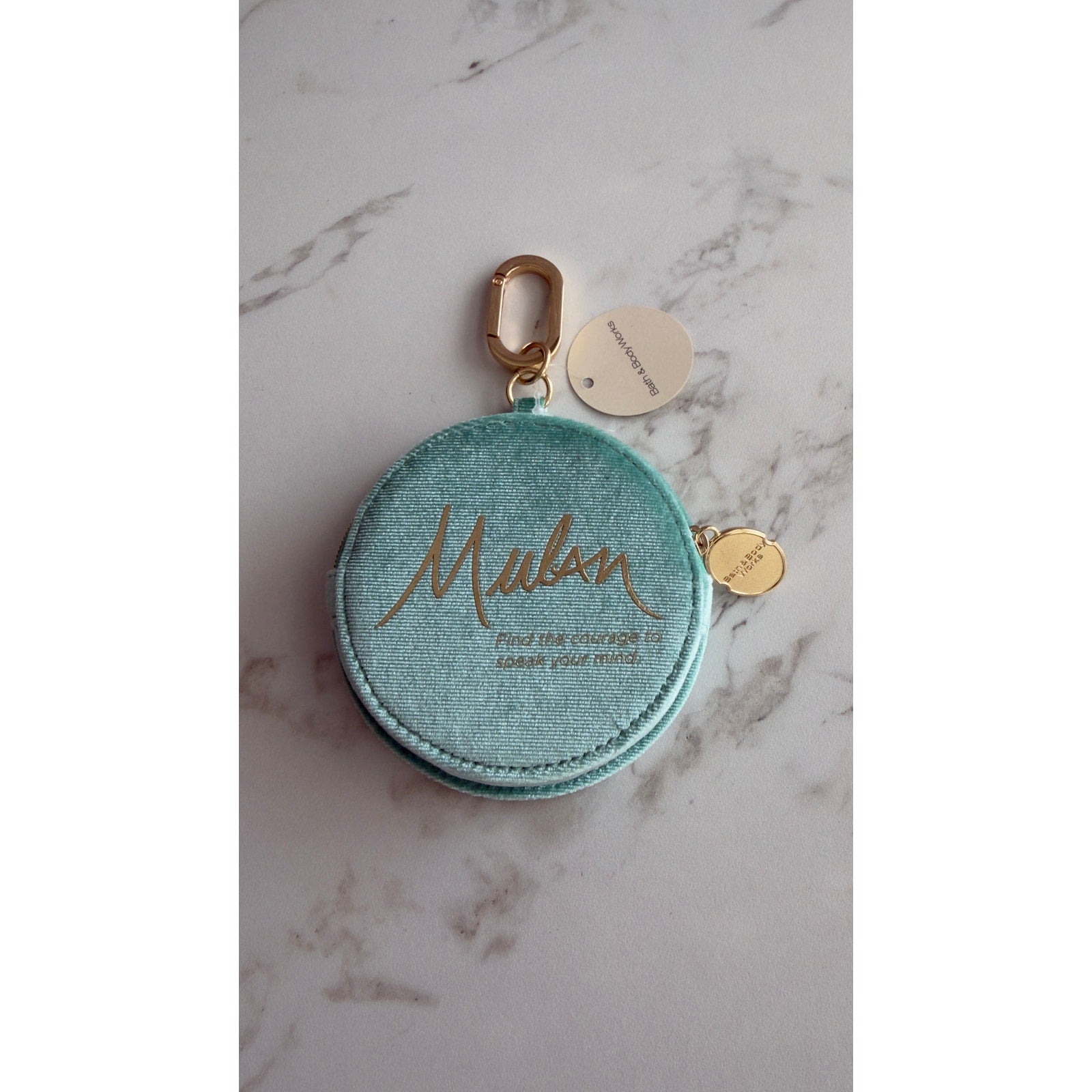 Bath & Body Works Disney Princess Mulan Dragon Coin Purse Bag Charm NEW