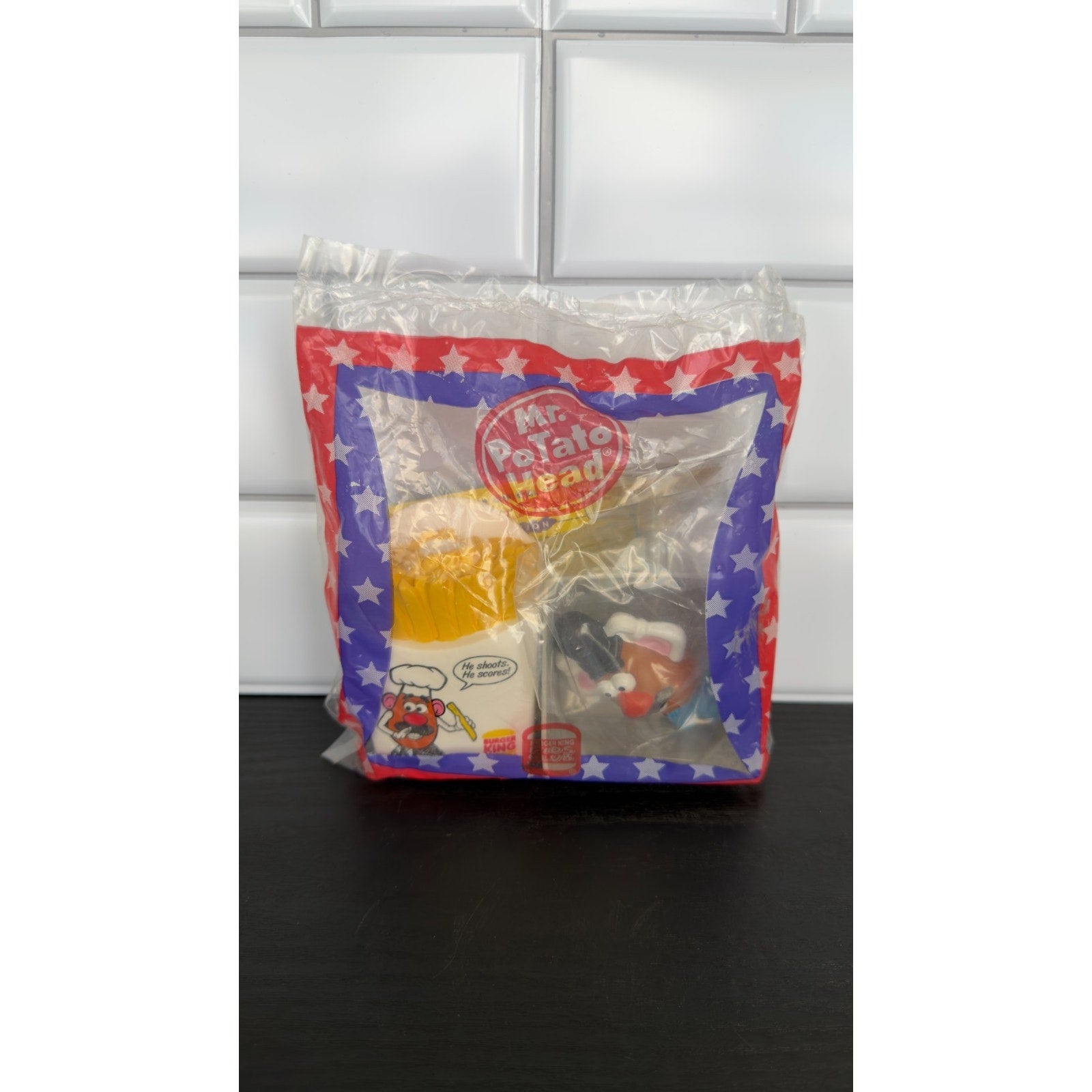Vintage 1998 Burger King Kids Club Toy - Mr. Potato Head: Basket Shoot