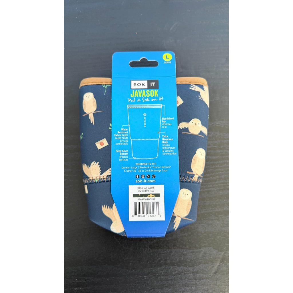 JavaSok "Acceptance Letter" Iced Coffee Sleeve - Large 30-32oz NWT