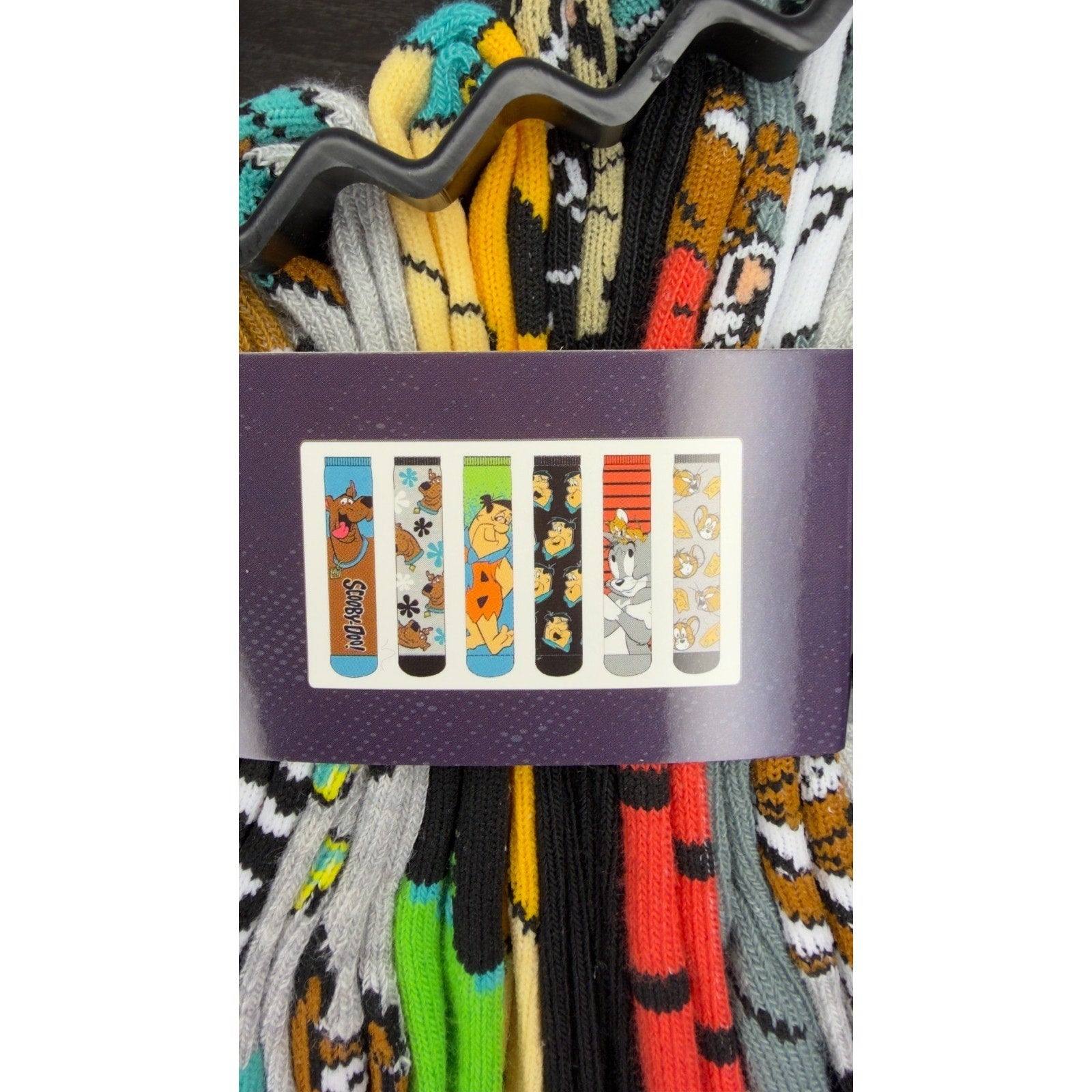Hanna-Barbera 6-Pack Adult Crew Socks Scooby-Doo Flintstones Tom & Jerry NEW