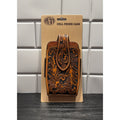 3D Belt Co® Natural Acorn Hand-Tooled Leather Smartphone Case - NEW
