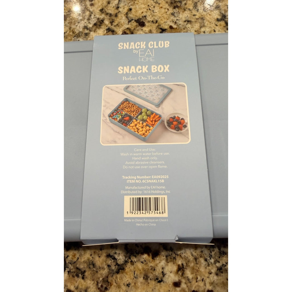 NWT Snack Club "Snackle Box" — Divided Charcuterie & Snack Container