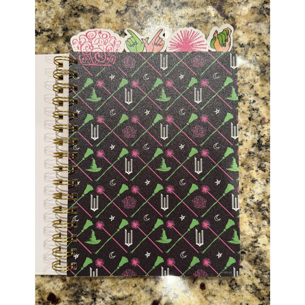 NEW Wicked Musical Glinda Pink Tabbed Journal Diary Notebook