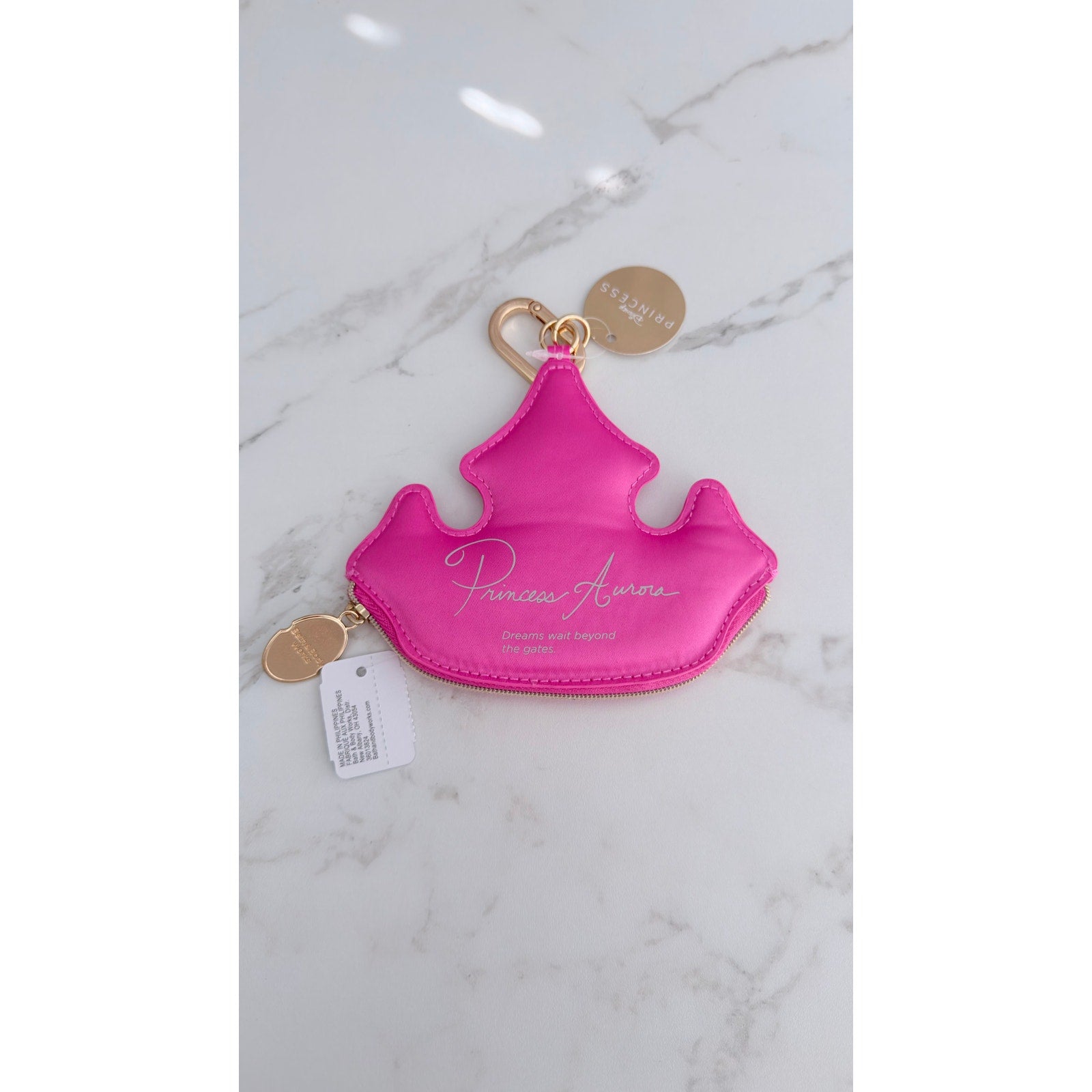Bath & Body Works Disney Princess Aurora Crown Coin Purse NWT