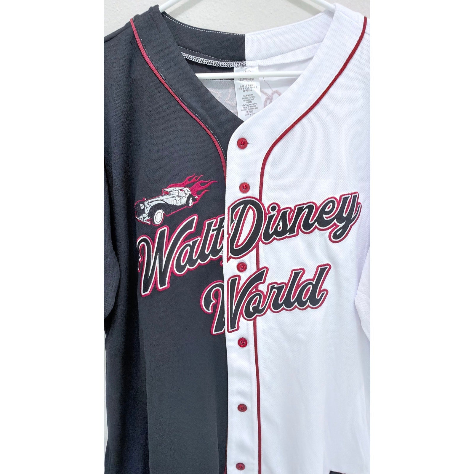 NWT Disney Cruella De Vil 101 Dalmatians Baseball Jersey - Large