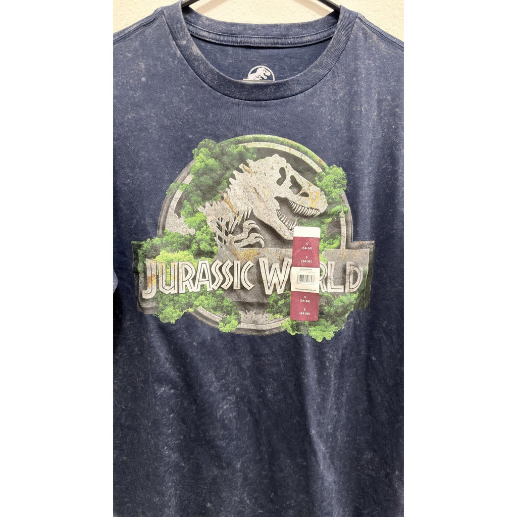 NWT Jurassic Park Classic Logo Men's Graphic Tee - Black - Size Small