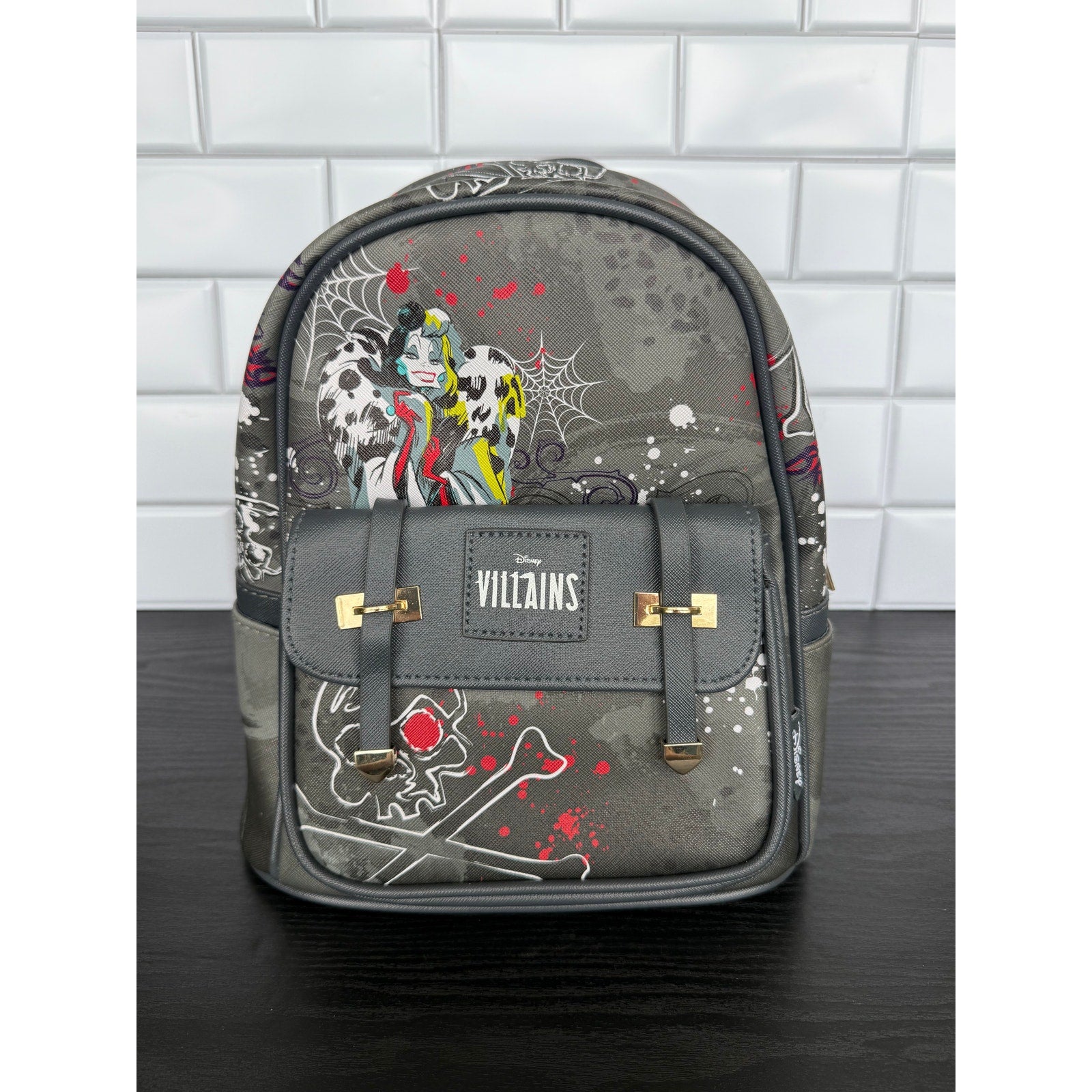 Disney x WondaPop Villains 11" Mini Backpack Cruella De Vil NWT