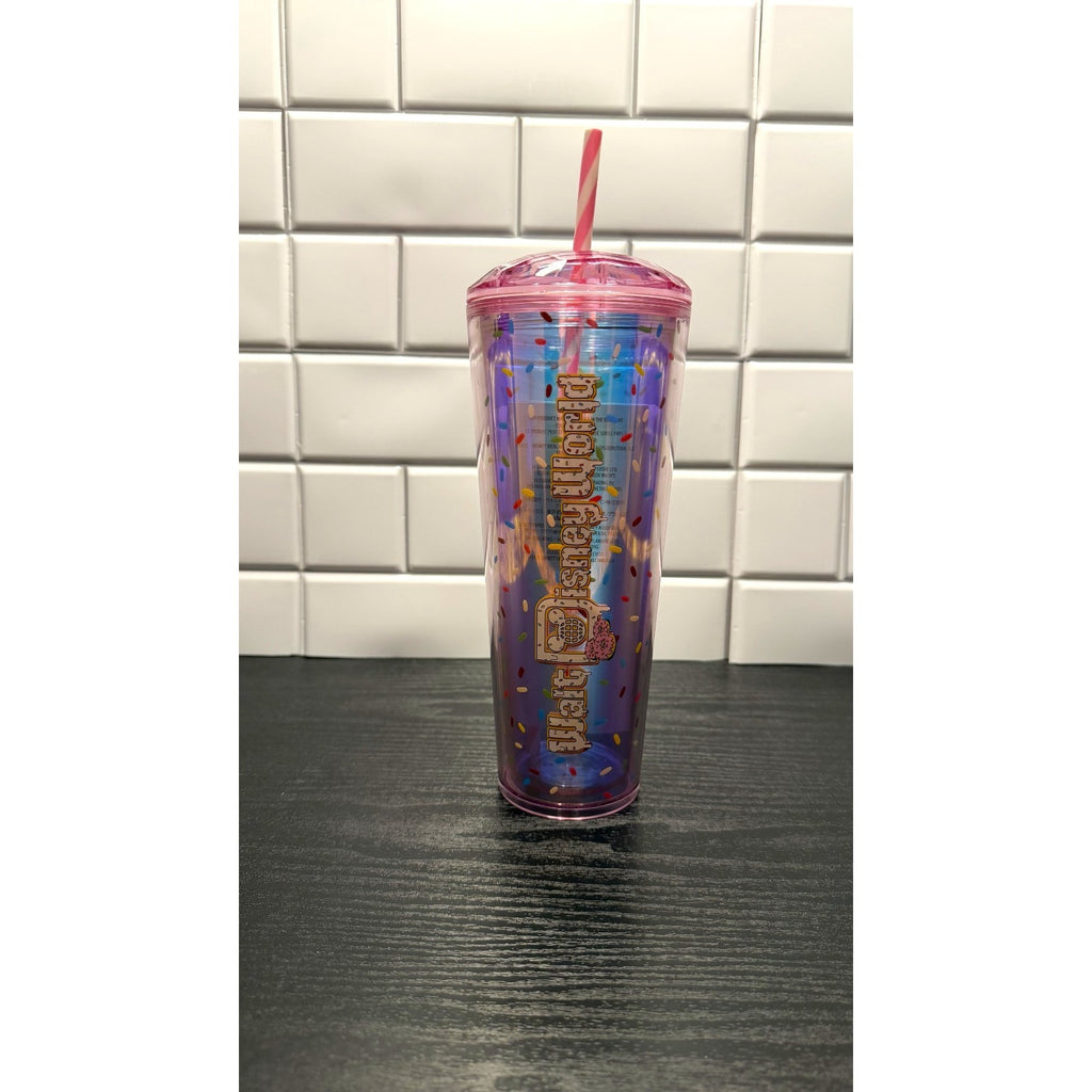 Disney Eats x Starbucks Walt Disney World Donut 24 oz Tumbler Pink NEW