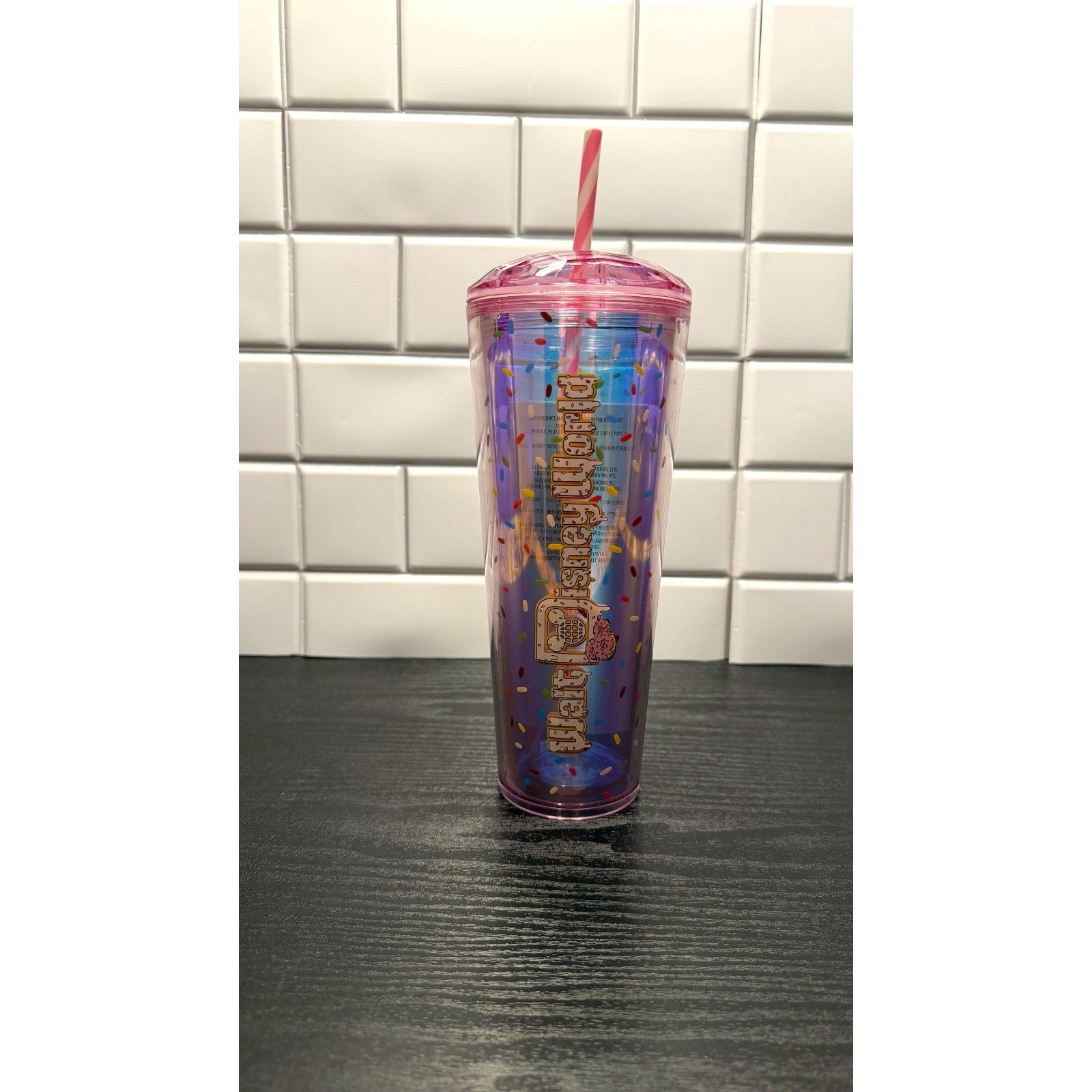 Disney Eats x Starbucks Walt Disney World Donut 24 oz Tumbler Pink NEW