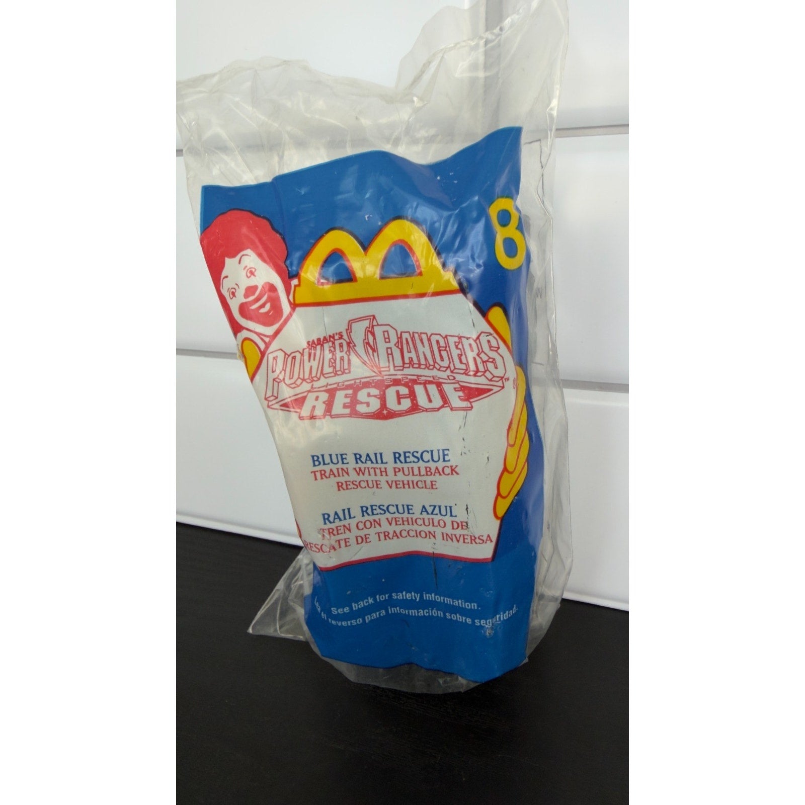 2000 Power Rangers Lightspeed Rescue Blue Rail Rescue #8 – McDonald's NIP
