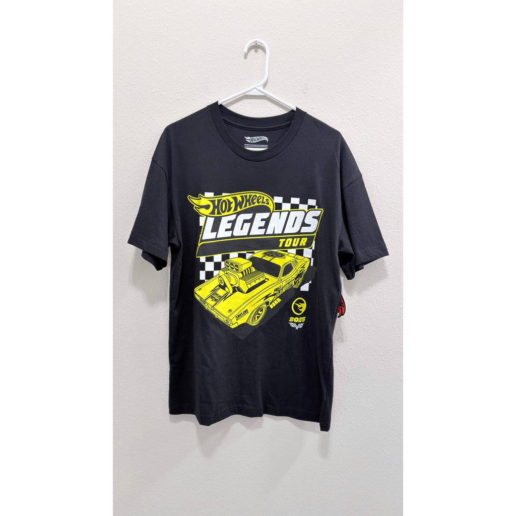 Hot Wheels Legends Tour 2025 Graphic T-Shirt Unisex Large Black NWT