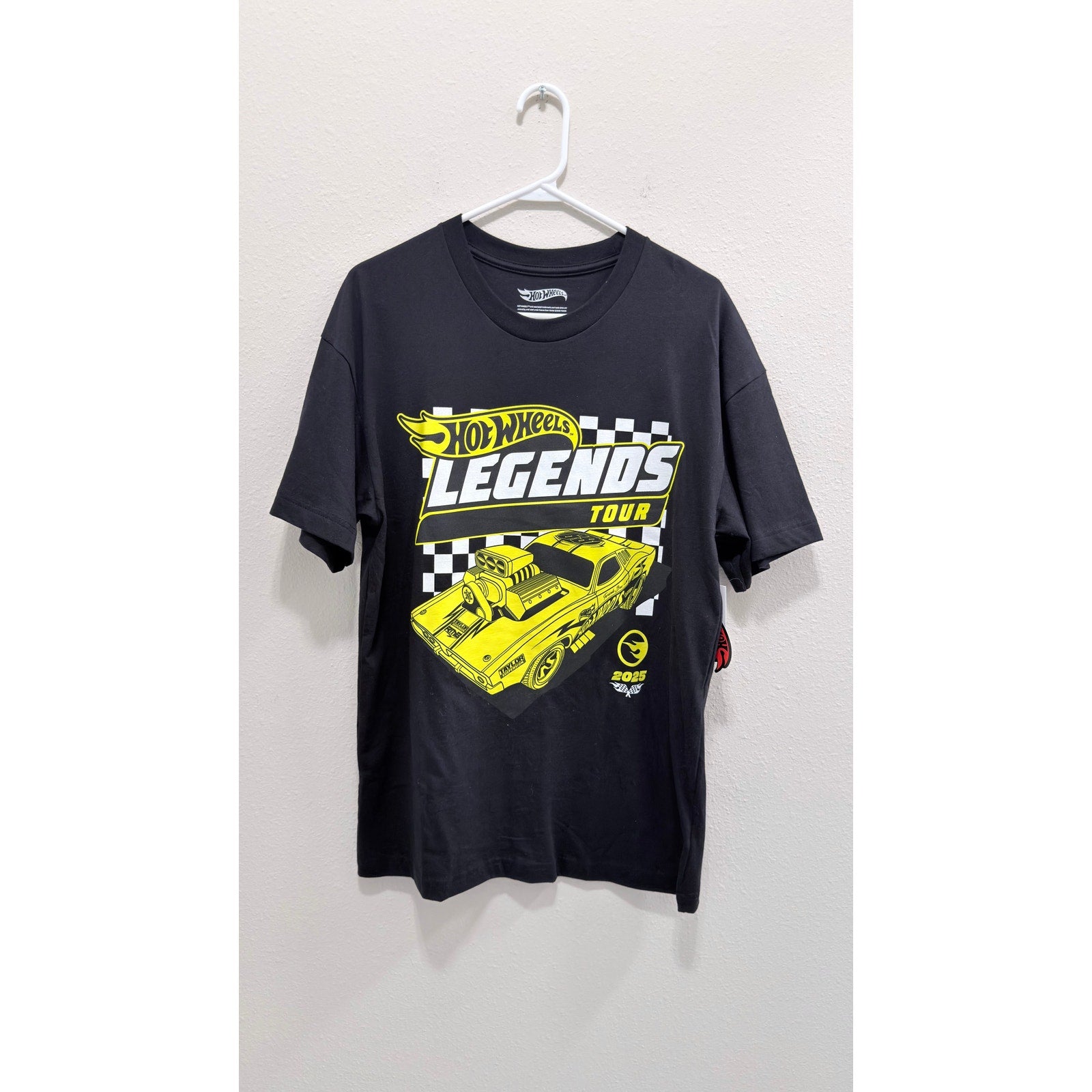 Hot Wheels Legends Tour 2025 Graphic T-Shirt Unisex Large Black NWT