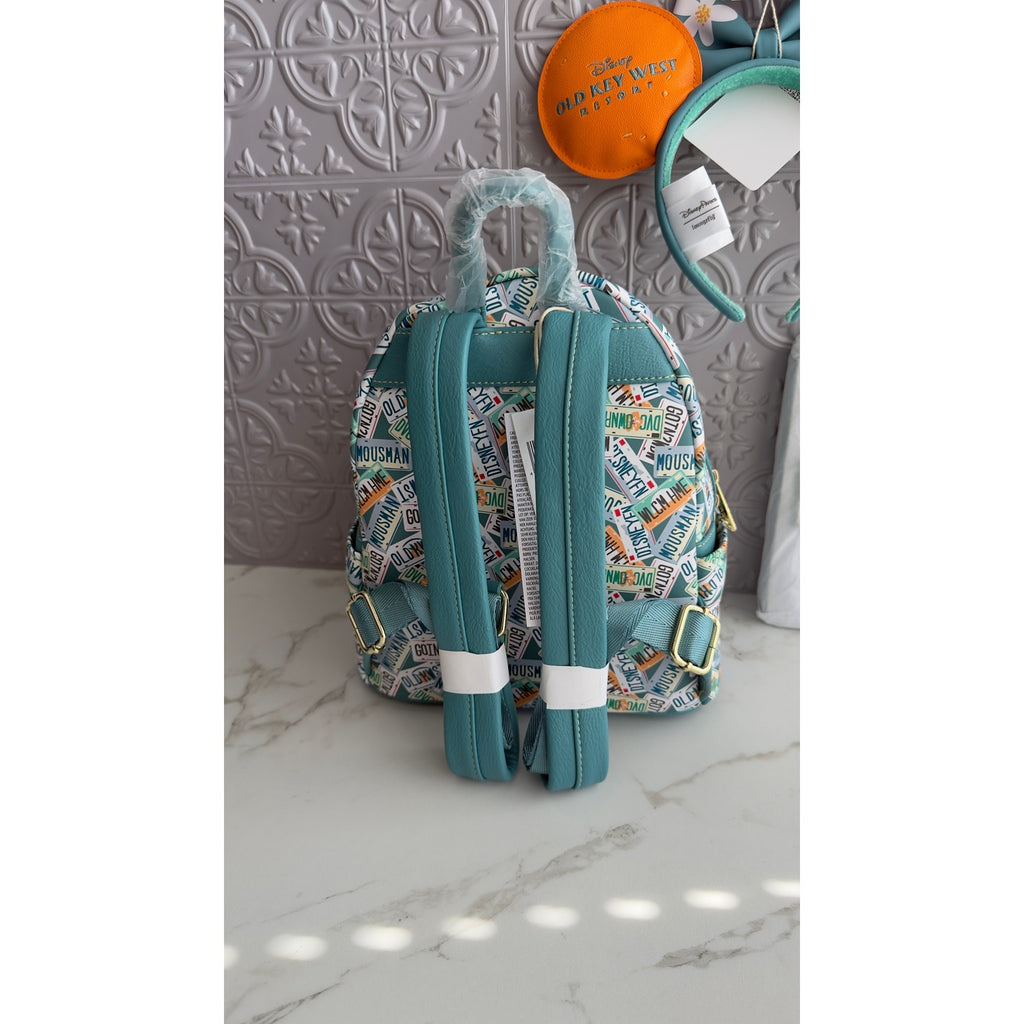 Disney Old Key West Resort Loungefly Mini Backpack Scented Ears & Wallet Set NWT