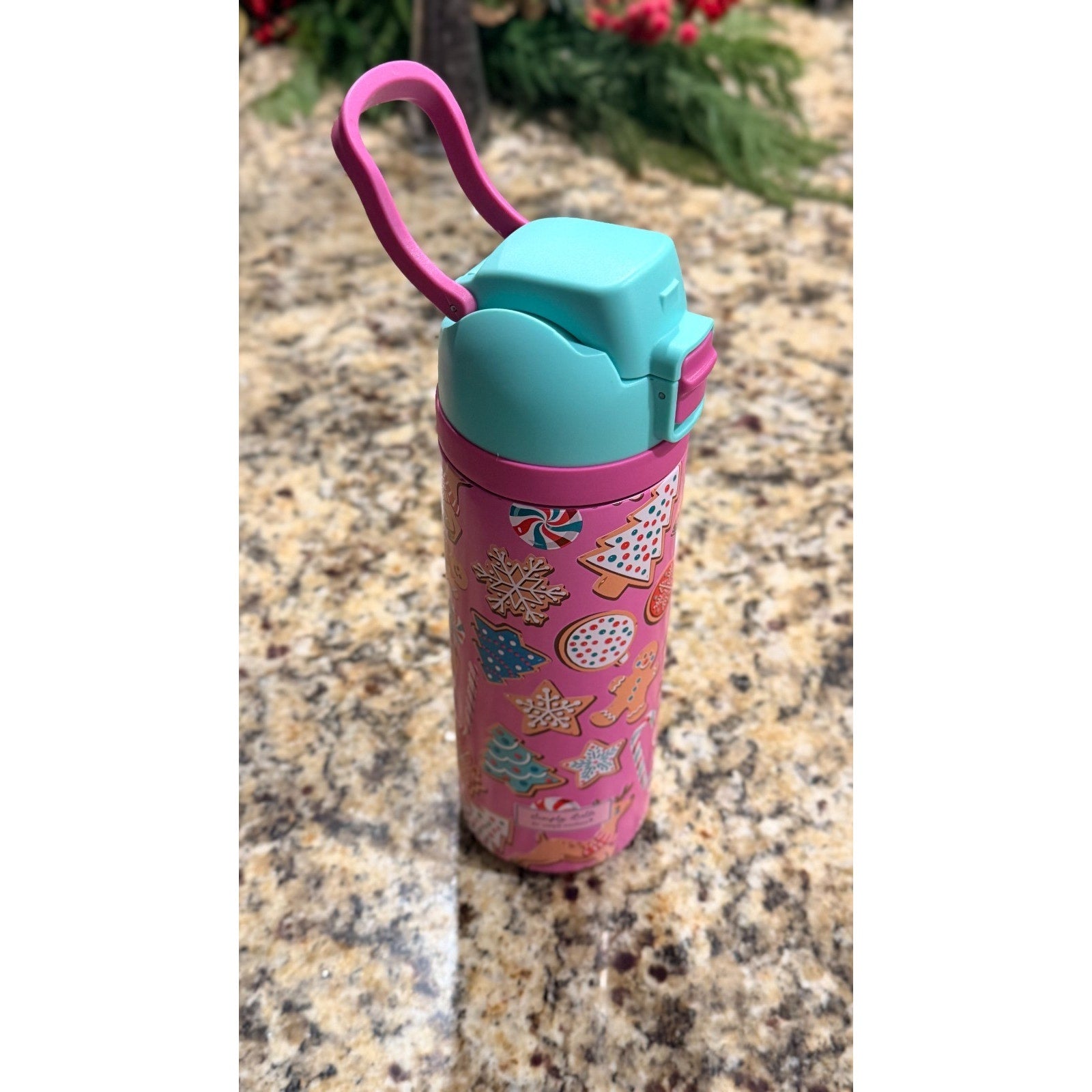 NWT Simply Belle "Christmas Sweets" Stainless Steel Bottle — 24 oz