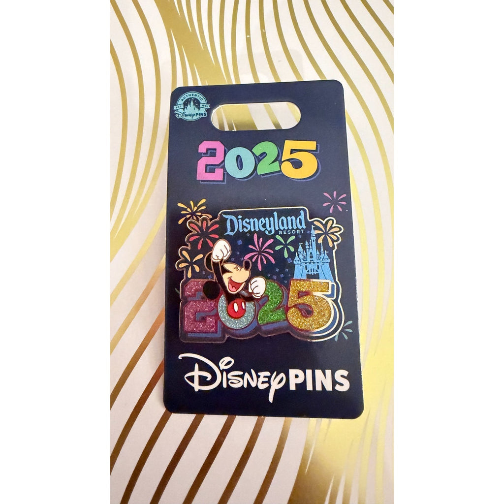 Disney Parks 2025 Disnelyand Mickey Mouse Year Dated Fireworks Pin