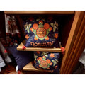 Disney Parks Epcot World Showcase Norway Rosemaling Mickey Head Throw Pillow NWT