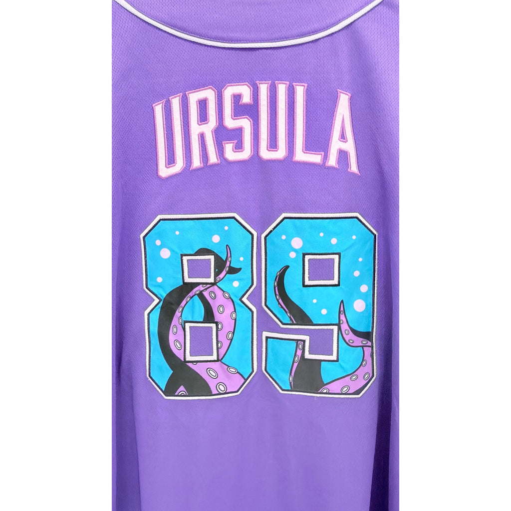 Disney The Little Mermaid - Ursula Adults Baseball Jersey Large NWT