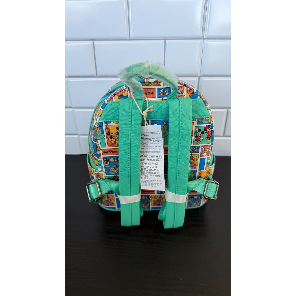 NEW Disney Parks x Loungefly Backpack Mickey Mouse & Friends Attractions