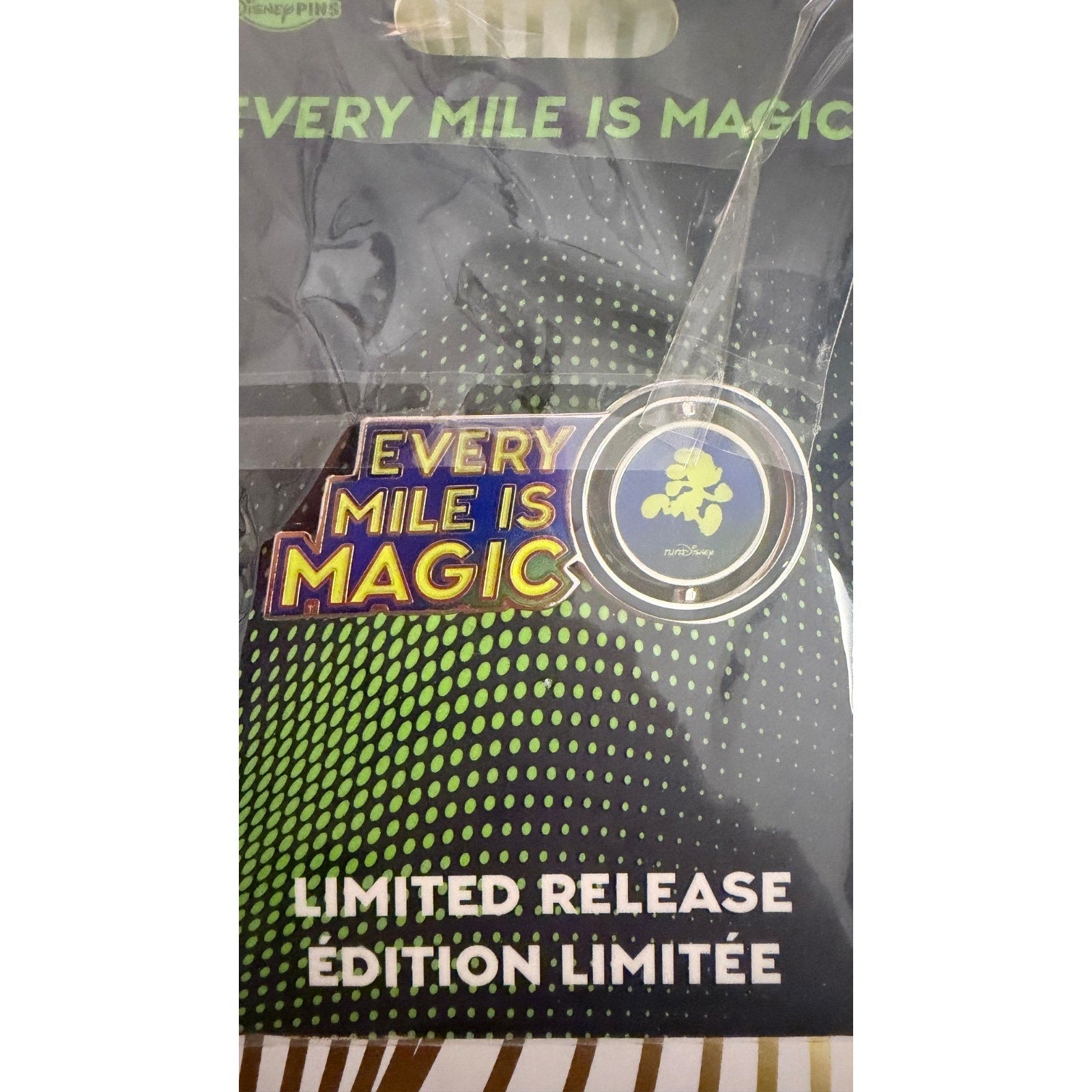 runDisney Mickey Mouse "Every Mile is Magic" Spinner Pin
