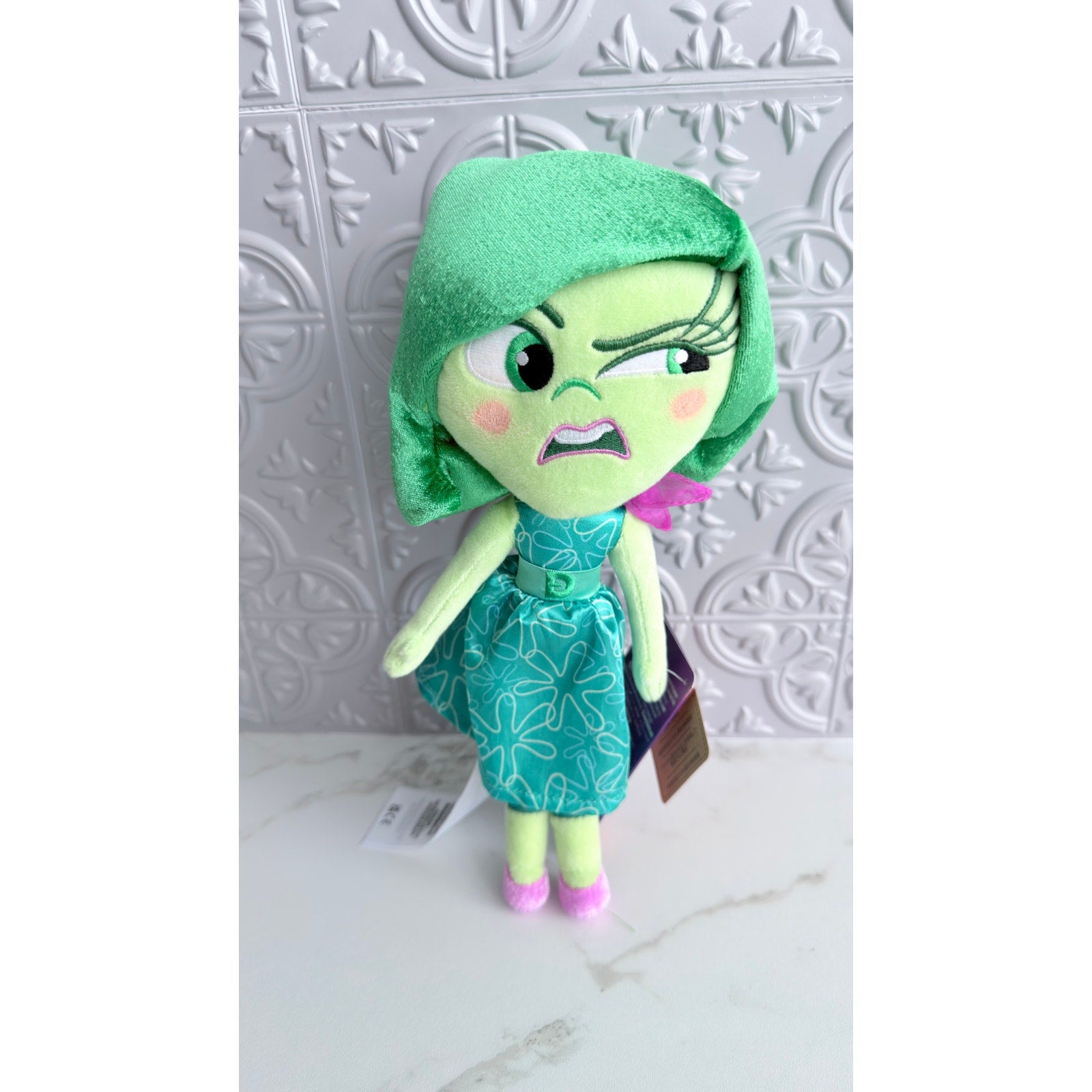 Disney Pixar Inside Out 2 Disgust Plush Doll 10" Green Stuffed Animal New