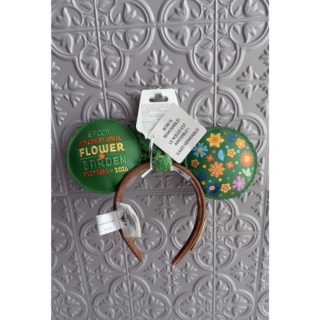 Disney Parks Loungefly 2026 Epcot Flower & Garden Orange Bird Ears Headband NEW