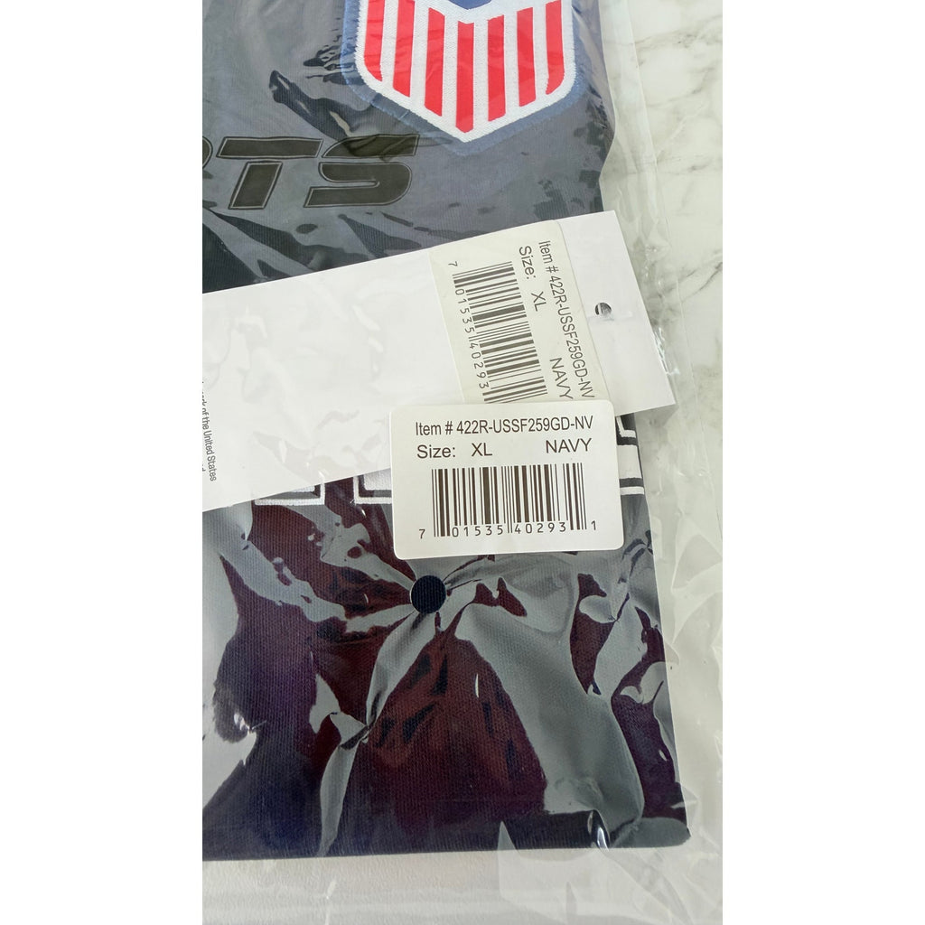 Icon Sports Men’s US Soccer Performance Shirt Jersey Navy Blue Size XL NWT