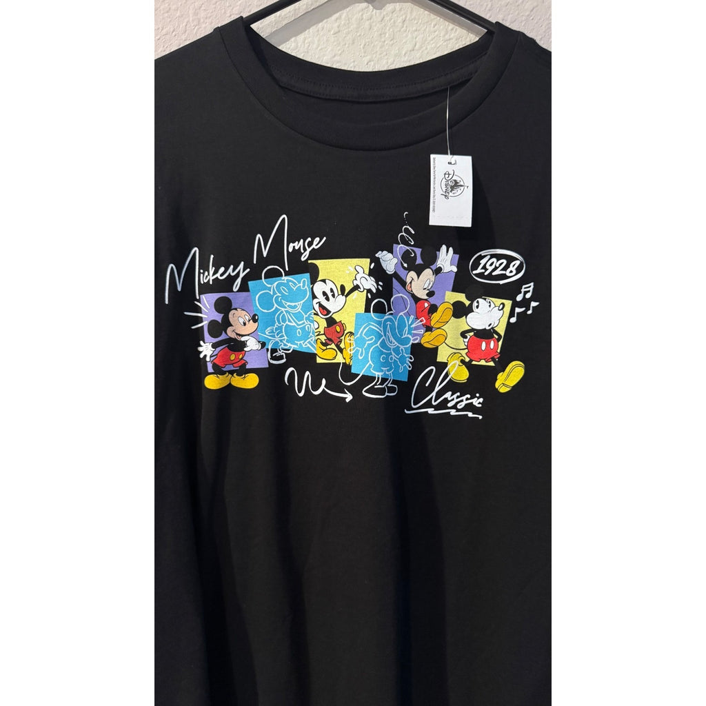 Disney Mickey Mouse Sketch Shirt XL Black 1928 Classic Tee NWT