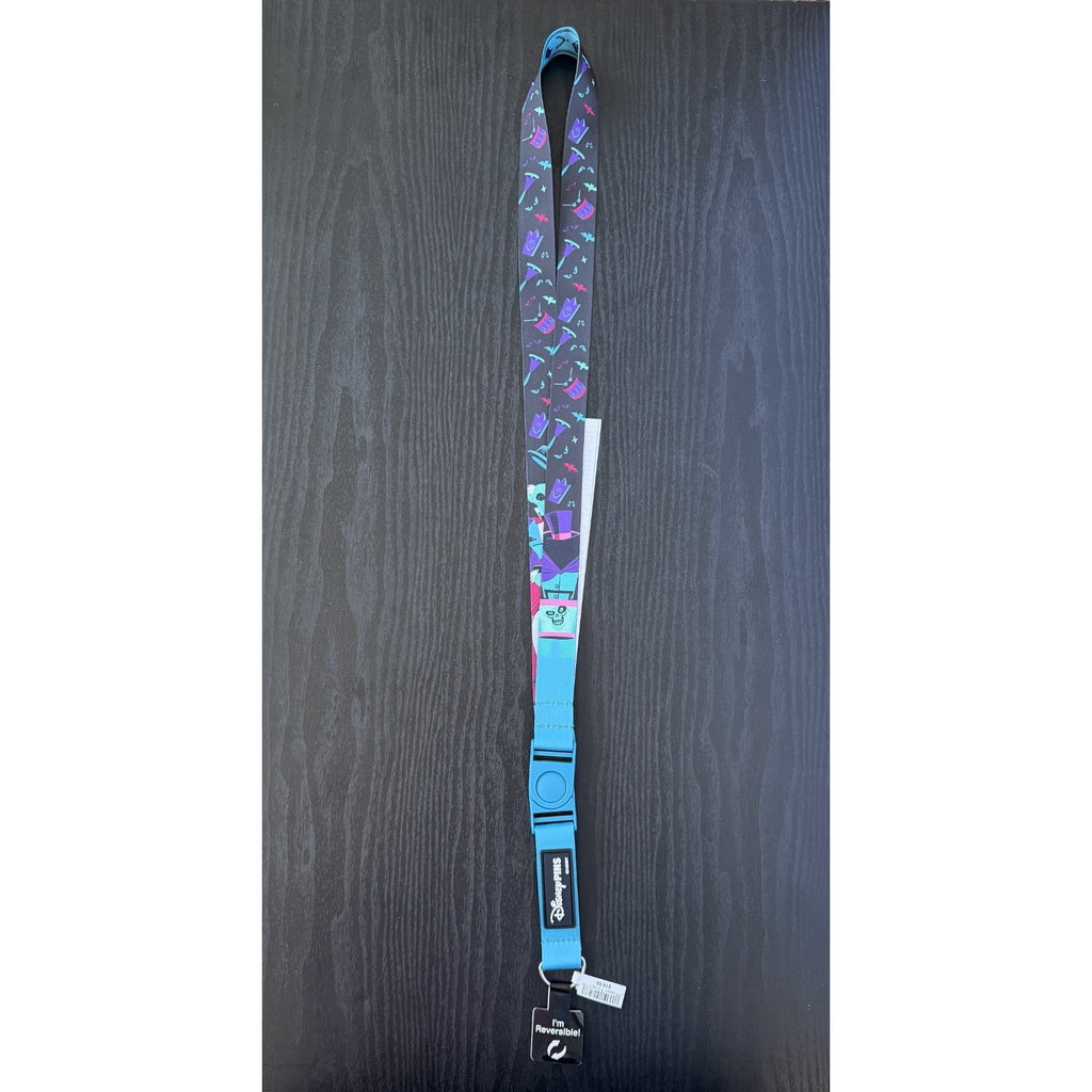 NEW Disney Parks Haunted Mansion Reversible Lanyard – Clock & Instruments