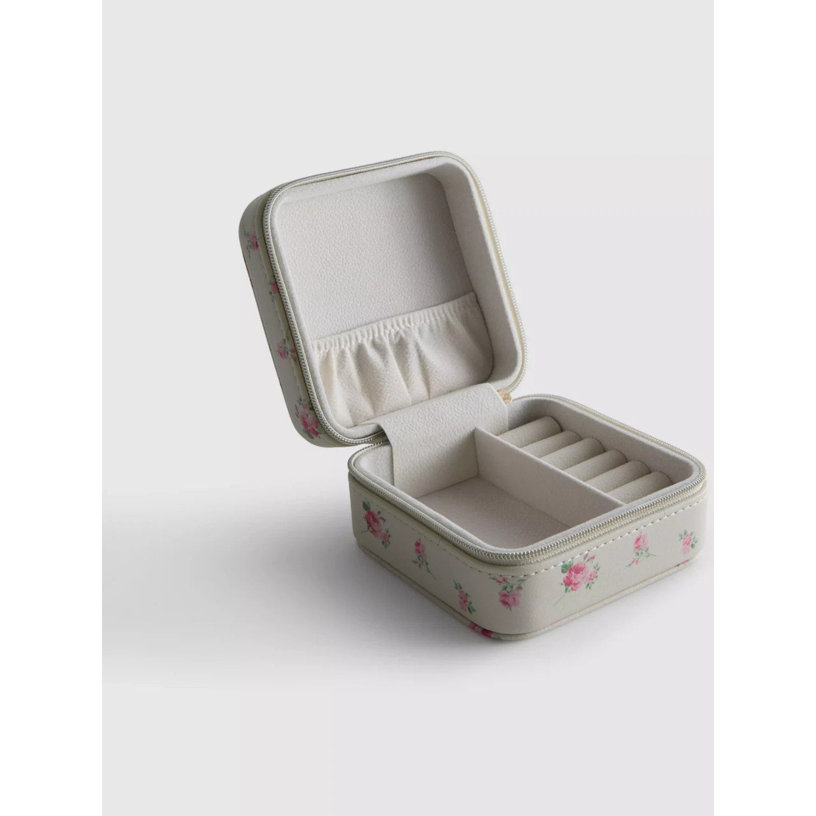 NWT Primark Floral Travel Jewelry Box - Pink Roses
