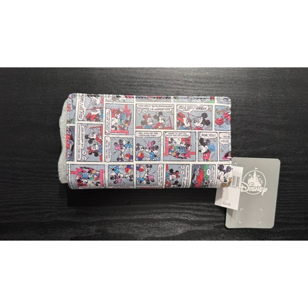 Disney Parks Mickey Mouse Comic Strip Wallet with Wristlet & Shoulder Straps NWT