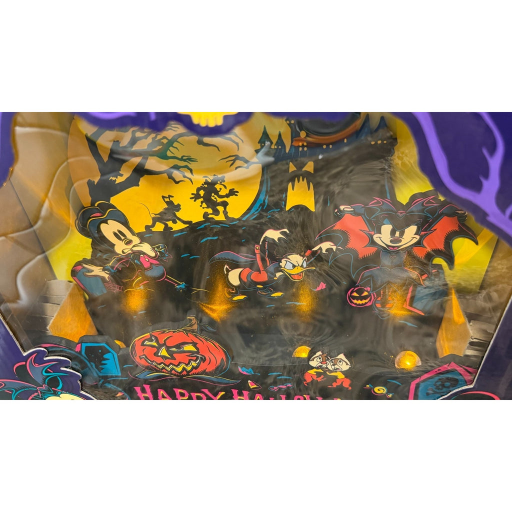 Disney Parks Mickey Mouse Dracula Halloween Light-Up 3D Sign NIB