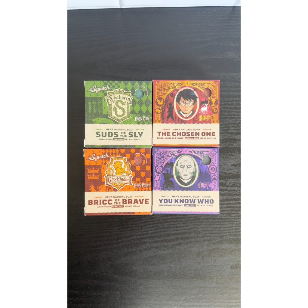 Dr. Squatch Men's Natural Harry Potter LIMITED EDITION Soap-4 Pack Gift Set