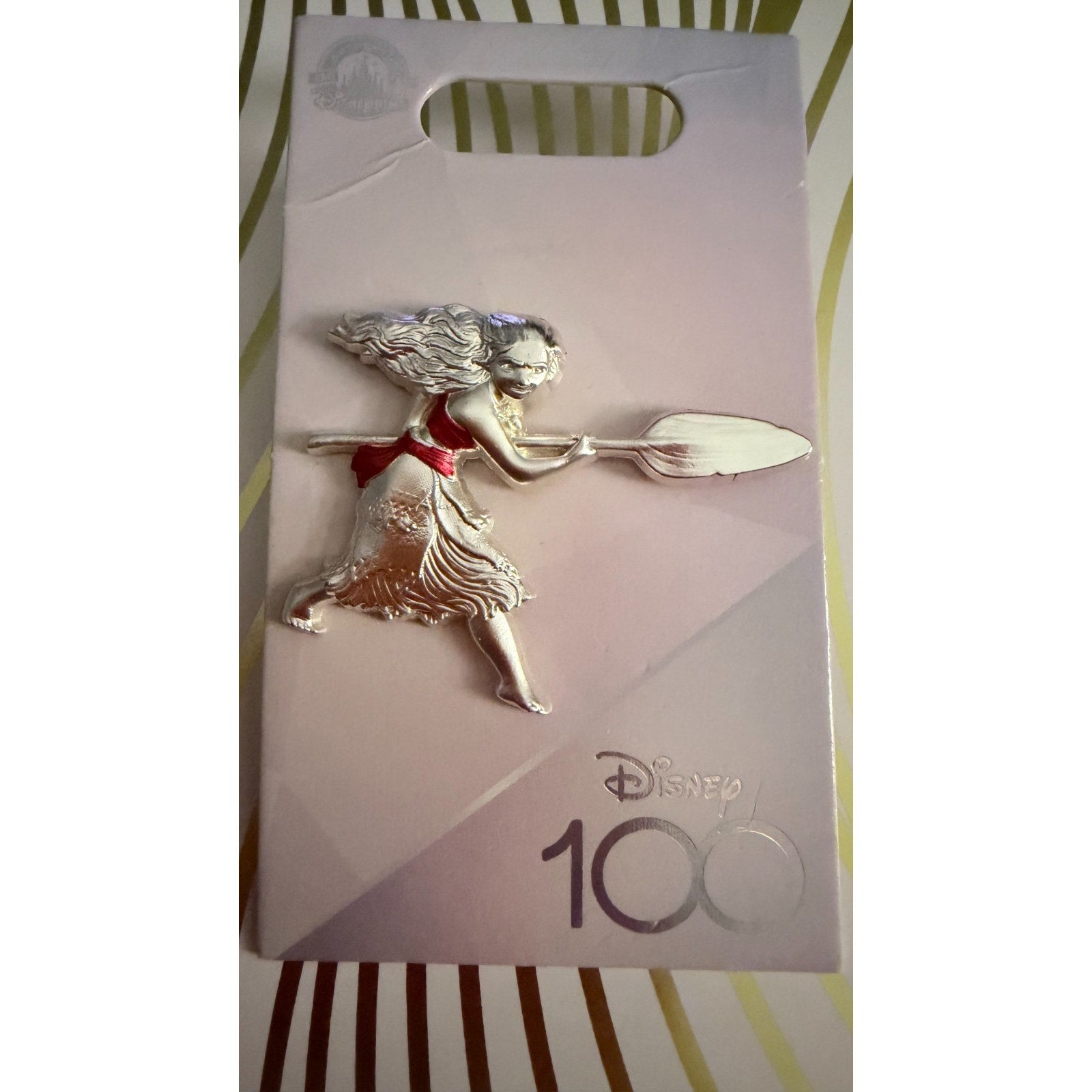 Disney Parks 2023 100th Anniversary Platinum Celebration Moana Pin