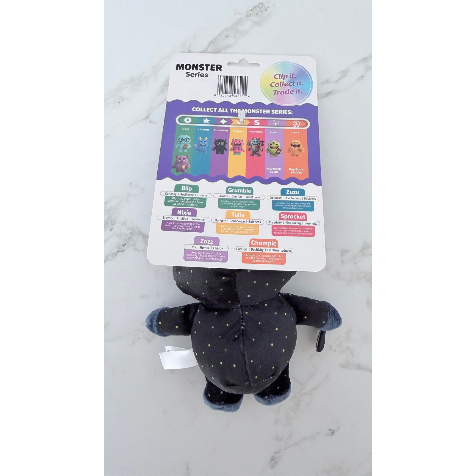 NimNims Monster Series Nixie Plush Keychain Clip NEW