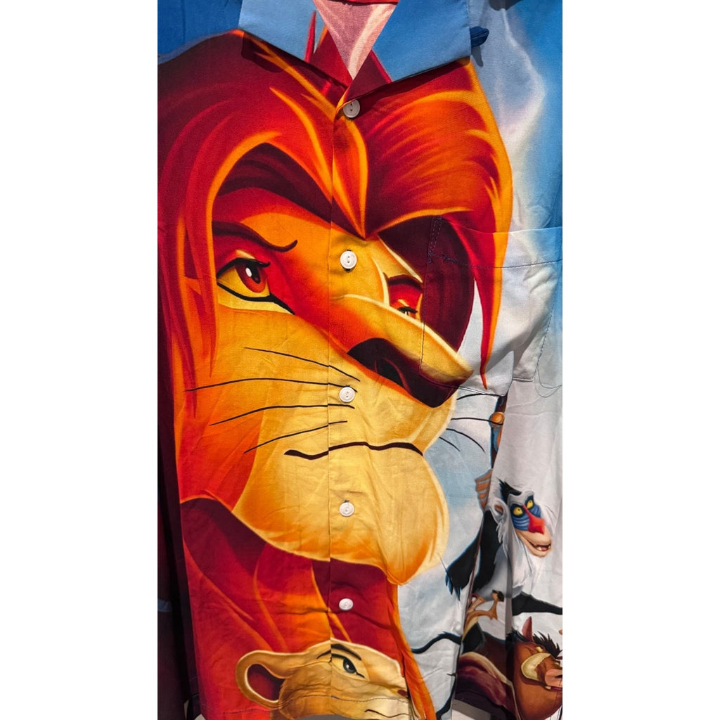 Disney Parks The Lion King Camp Shirt for Adults Mufasa Button Down New with Tag